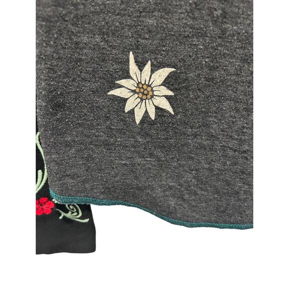 Alp N Rock Embroidered Long Sleeve Cotton Blend Top Size 1 (XS) Made In USA - Picture 5 of 10